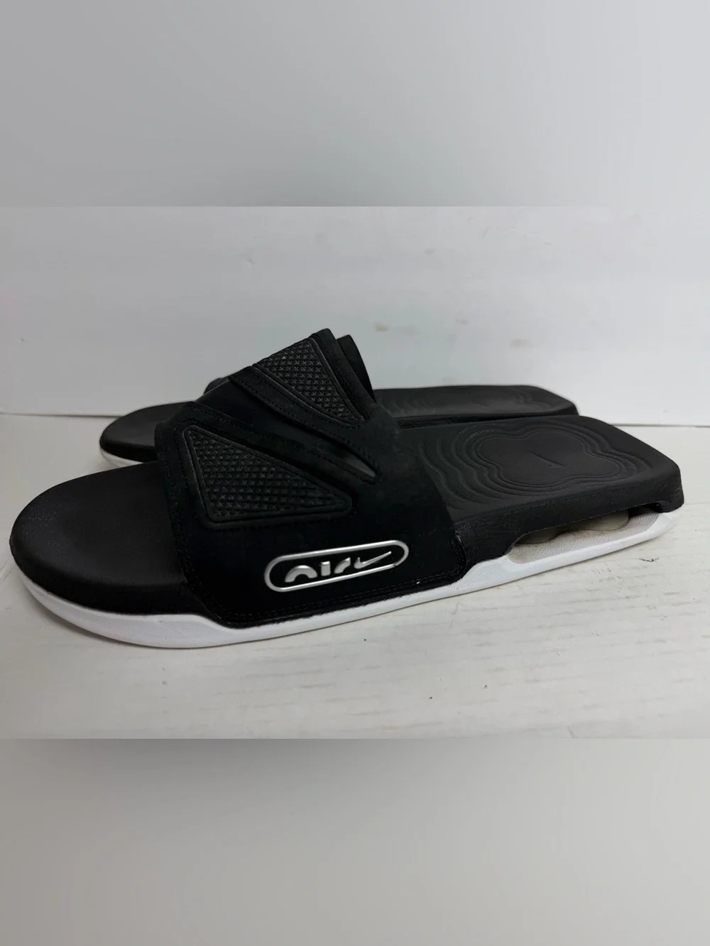 Nike Air Max Cirro Slide ~ Black / White ~ (DC1460-004) SIZE 12